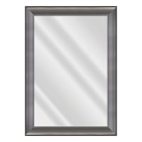 Gina Gunmetal Rectangle Wall Mirror, 31x43