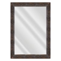 Isaac Bronze Framed Rectangle Wall Mirror, 30x43