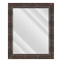 Isaac Bronze Framed Rectangle Wall Mirror, 29x35