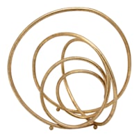 Gold Metal Spiral Ring Decor, 11"