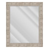 Weston Brown Rectangle Wall Mirror, 29x35