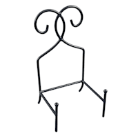 Black Square Metal Easel, 9"
