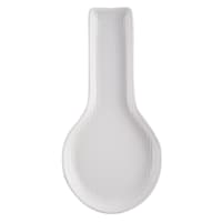 White Dotted Spoon Rest, 10"