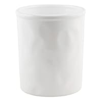 White Asymmetrical Utensil Crock, 6"
