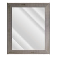 Nessa Dark Espresso Rectangle Wall Mirror, 29x35