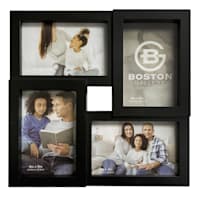 4-Opening Black Collage Picture Frame, 11"
