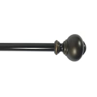 Royce Corona 5/8" Bronze Adjustable Curtain Rod, 28-48"