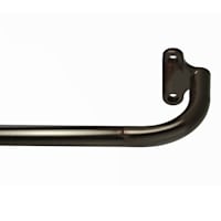 5/8" Bronze Room Darkening Adjustable Curtain Rod, 48-84"