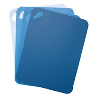 4-Piece Blue Non-Slip Mat Set, 11.4x15