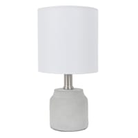 Grey Concrete Mini Accent Lamp with Shade, 12"