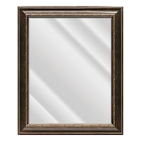 Bianca Bronze Rectangle Wall Mirror, 29x35