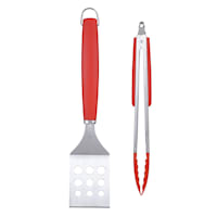 2-Piece At Home BB-Q Tool Set (Red )