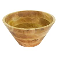 Tapered Wooden Serving Bowl, 12"