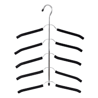 5-Layer Foam Blouse Hanger, Black