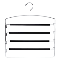 5-Tier Foam Pant Hanger, Black