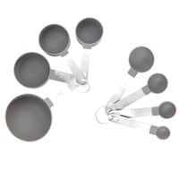 8-Piece Measuring Cup & Spoon Set, Grey