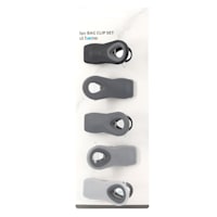 5-Piece Magnetic Bag Clip Set, Grey