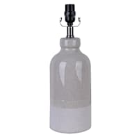 Honeybloom Neutral Ceramic Medium Table Lamp Base, 17"