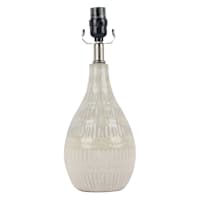 Honeybloom Cream Textured Ceramic Small Lamp Base, 15"