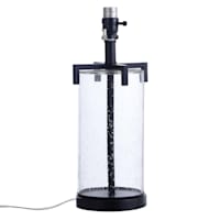Clear Glass Accent Medium Table Lamp Base, 18"