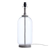 Clear Glass Table Lamp, 22"