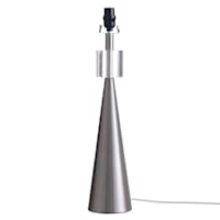 Brushed Steel Metal Large Table Lamp Base, 24"