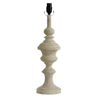 White Spindle Medium Table Lamp Base, 22"