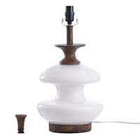 White Medium Table Lamp Base, 21"