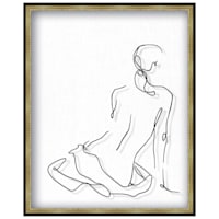 Glass Framed Gestral Contour I Wall Art, 17x21