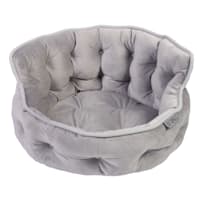Mini Grey Velvet Pet Cuddler, 18"
