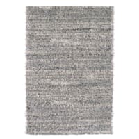 (C154) Eliza Grey Shag Area Rug, 5x7