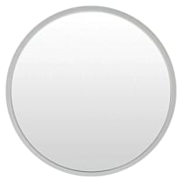 Framed Thin Round Wall Mirror, 15"