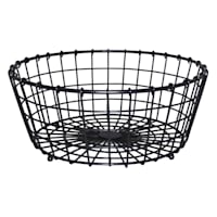 Grid Pattern Iron Wire Basket, Large