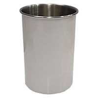 White Metal Utensil Crock