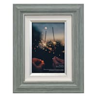 Miranda Turquoise & Silver Tabletop Picture Frame, 4x6