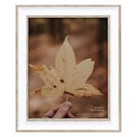 Glazed Grey & White Tabletop Picture Frame, 8x10