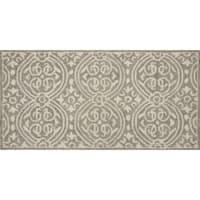 Verona Trellis Silver Kitchen Mat, 20x40