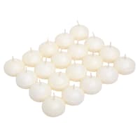 20-Pack Ivory Unscented Overdip Floating Candles
