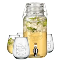 Retro Glass Beverage Dispenser, 12.5"