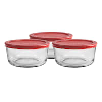 Anchor Hocking 6-Piece Snug Fit 4-Cup Storage Set