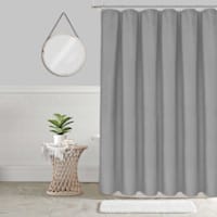 Tilly Grey Diamond Embossed Shower Curtain, 72"