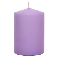 Purple Unscented Overdip Pillar Candle, 3x4