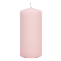 Light Pink Unscented Overdip Pillar Candle, 2.8x6