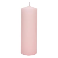 Light Pink Unscented Overdip Pillar Candle, 2.8x8