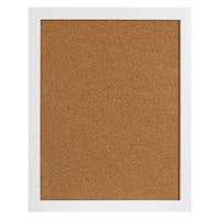 White Framed Utility Cork Board, 20x16