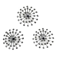 3-Piece Acrylic Burst Set Wall Art, 10"