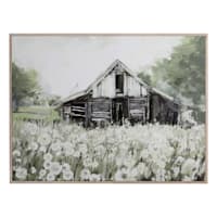 Honeybloom Framed Dandelions & Barn Canvas Wall Art, 40x30