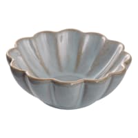 Honeybloom White Ceramic Flower Trinket Bowl, 4x2