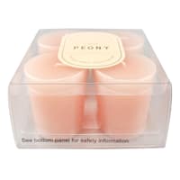 4-Pack Sheer Peony Scented Votive Candles