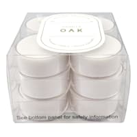 12-Pack Vanilla Oak Scented Tealight Candles